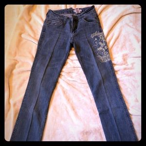 Akdmks Jeans a little bit of stretch to them.